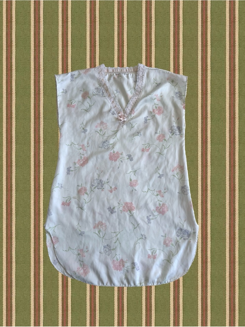 Floral Satin Lingerie Slip Dress